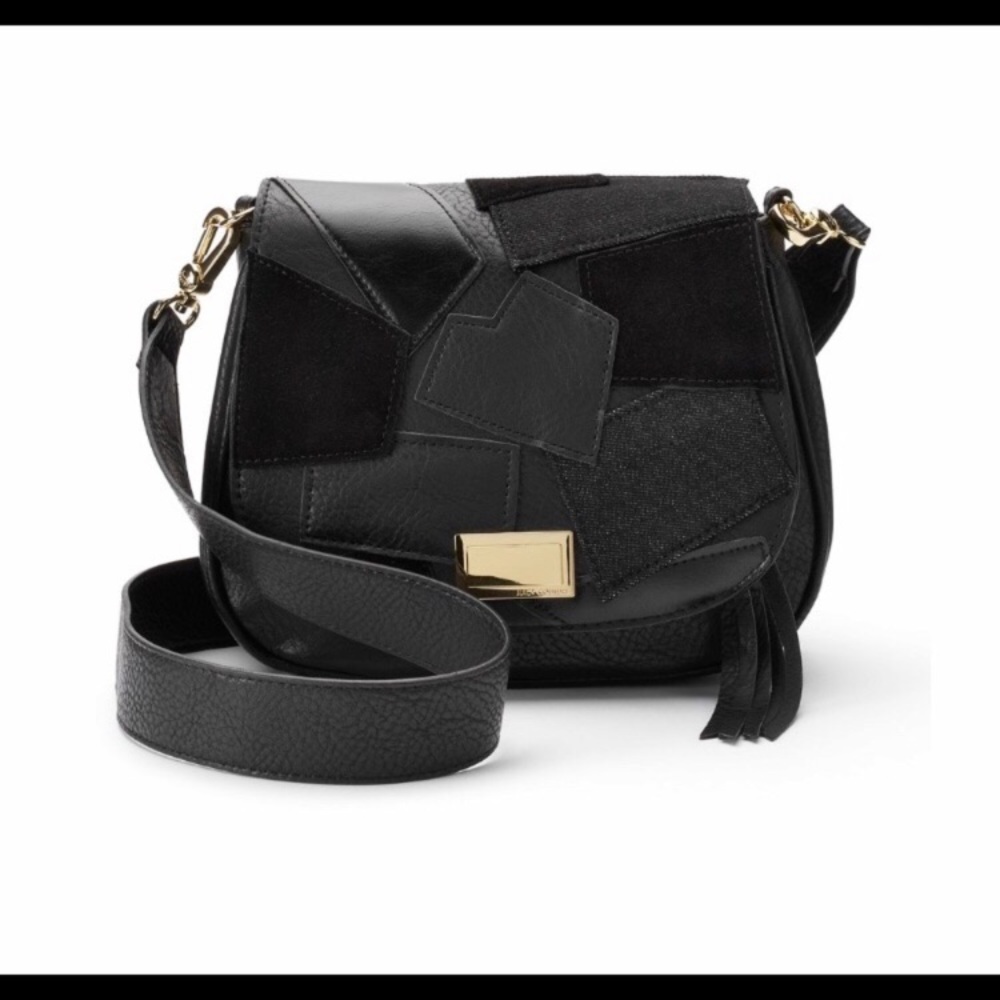 Juicy Couture Patchwork Flap Saddle Bag
